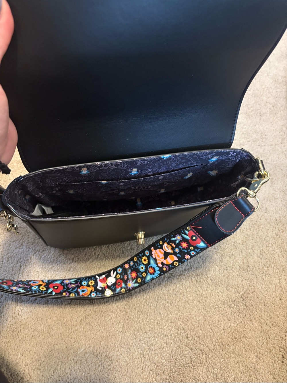 Loungefly Alice in Wonderland Crossbody - Picture 5 of 7